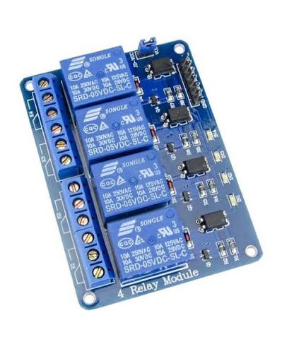 4 Channel Relay Module Board 5V for Arduino ESP32 Raspberry Pi